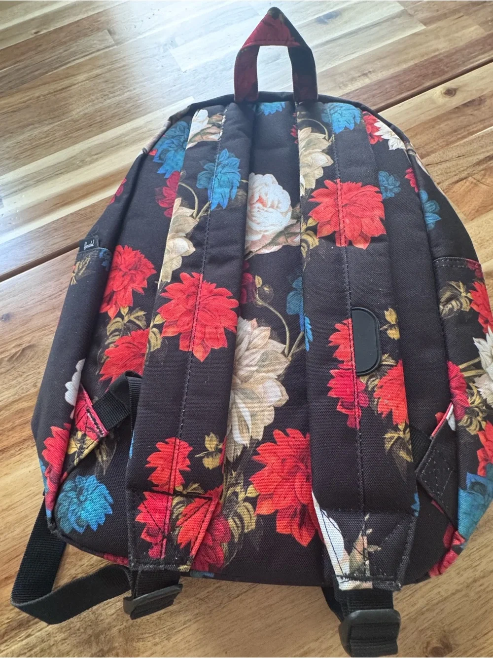 Herschel Supply Company Floral Print Backpack - Black, Red, Teal, Cream